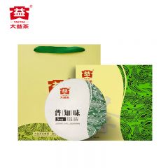 大益（TAETEA） 普洱茶生茶 普知味三年陈礼品礼盒 357g/饼