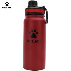 卡尔美（KELME） 8101WL5001 保温杯大容量户外运动不锈钢带茶滤网水杯便携车载水壶泡茶杯子红黑