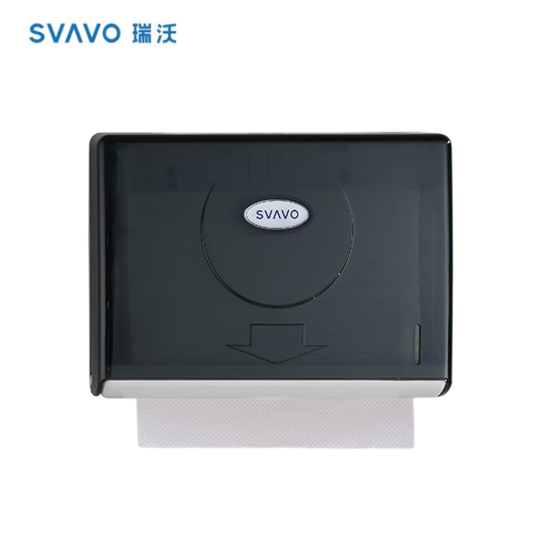 瑞沃 V-620茶色 壁挂式擦手纸巾盒免打孔厨房卫生间挂墙抽纸盒 个
