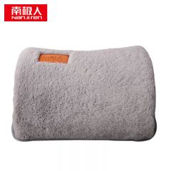 南极人（Nanjiren） 加厚仿免绒双插手热水袋 (一体式款)太空灰  25*17.5cm  13613865506