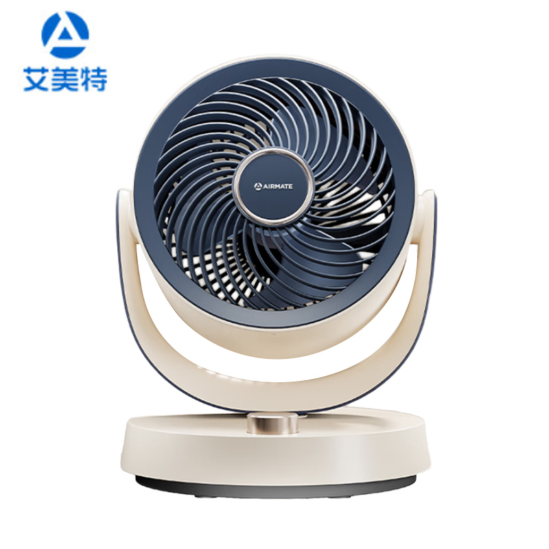 艾美特（AIRMATE） FA15-X125直流低噪空气循环扇桌面电风扇家用台式办公室宿舍接充电宝无极调速涡轮换气扇