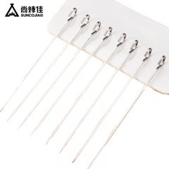 尚烤佳（Suncojia） HB-089弯钩扁针30支装304不锈钢烧烤签子烤箱用烧烤签烧烤针羊肉穿串烤肉