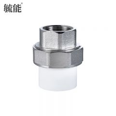 毓能 PPR水管配件铁内丝活接头内牙内螺纹活接自来水管热熔管加厚直接活接头 20ppr*4分铁内丝 2个装