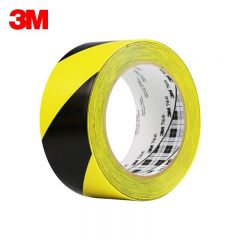 3M  766 标识胶带划线标识警示5s管理耐磨防水无残胶黑黄 50mm宽33米长