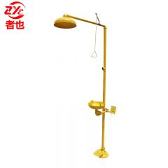 者也 洗眼器 1台 ABS涂层304喷头复合脚踏式双口冲眼器装置 实验室