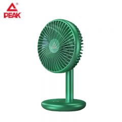 匹克（PEAK） 桌面电风扇办公室小风扇超静音制冷空调扇USB小型充电大风力台式扇宿舍床头降温神器绿色YE33116