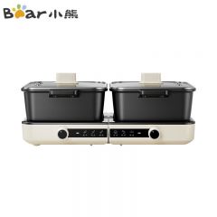 小熊（Bear） DHG-F60N7分体式鸳鸯叠叠电火锅大容量火锅家用锅电锅电炒锅煮锅专用锅6L