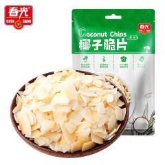春光 椰子脆片原味60g 海南特产  椰子肉水果干 办公室休闲零食（3袋起发）