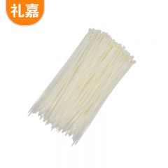 礼嘉（LIJIA） LJ-ZD09 自锁式尼龙扎带 透明理线带全新环保强韧性多功能丝捆/绑/理/束线带白色 100条/包 3x300mm