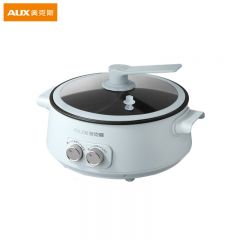 奥克斯（AUX） WW-M8287家用电热锅料理涮肉锅火锅锅具多用途锅电煮锅鸳鸯锅
