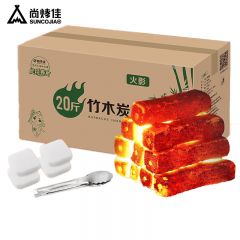 尚烤佳（Suncojia） SKJ-253竹木炭无烟烧烤木碳取暖火锅炭条形空心机制木炭20斤木炭