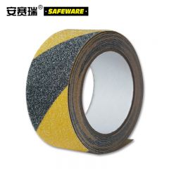 安赛瑞（SAFEWARE） 警示防滑胶带（黄黑条纹）条纹警示防滑胶带 斑马纹防滑贴 14212