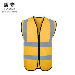 盾守 无口袋反光马甲 黄色 定制logo DS-FGMJX （件）