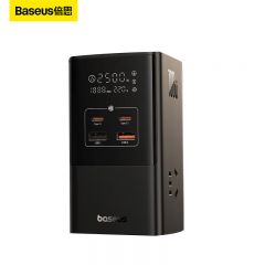 倍思（Baseus） E00023607112-00立式数显插排100W快充氮化镓插座桌面智能插线板