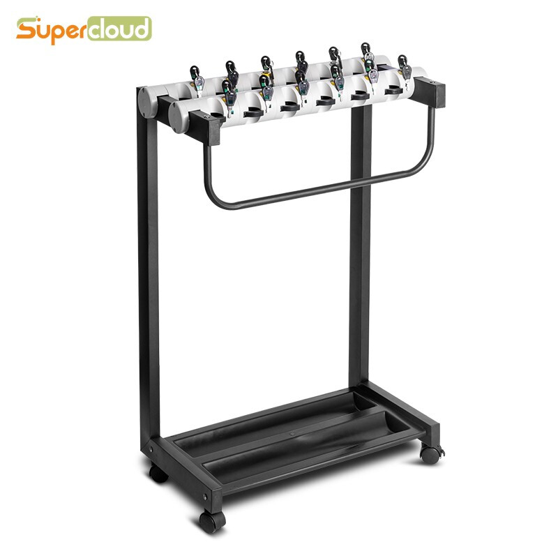 舒蔻 （Supercloud）带锁酒店大堂商用收纳 铁烤漆12头雨伞架