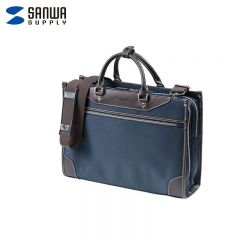 山业（SANWA）商务电脑包 2WAY 直角硬款 BAG-BZC1NV 15.6英寸 海军蓝