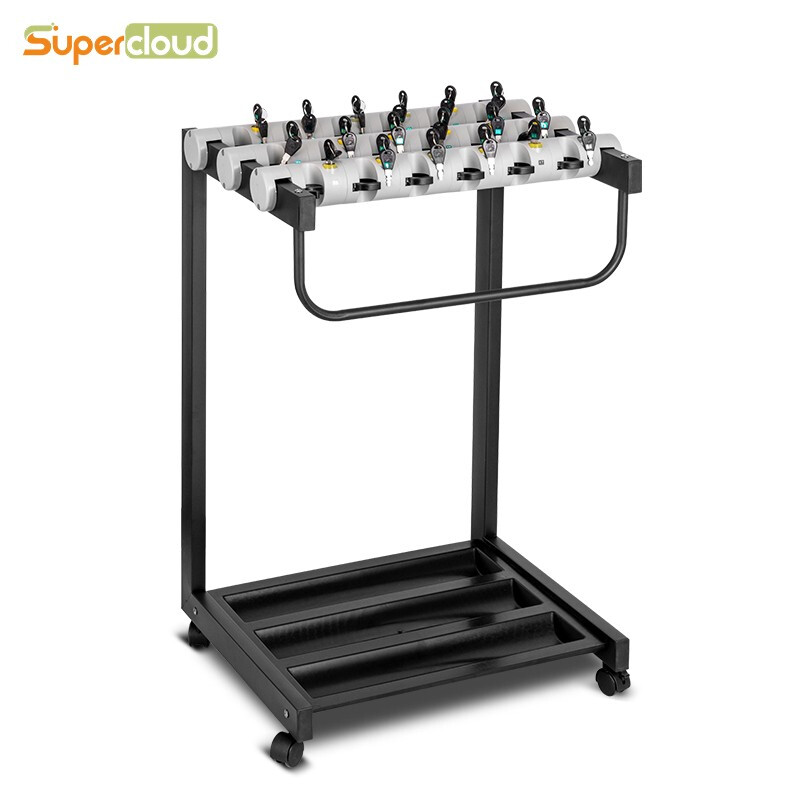 舒蔻 （Supercloud）带锁酒店大堂商用收纳 铁烤漆18头雨伞架