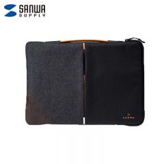 山业（SANWA） IN-CAC3BK-13笔记本电脑内胆包 13/14英寸苹果MacBook Pro笔记本收纳包保护套 墨酷黑 13.3英寸【适配新MAC Pro14】