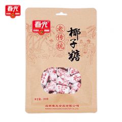 春光 老传统椰子糖200g 海南特产 糖果休闲零食【三袋起发】
