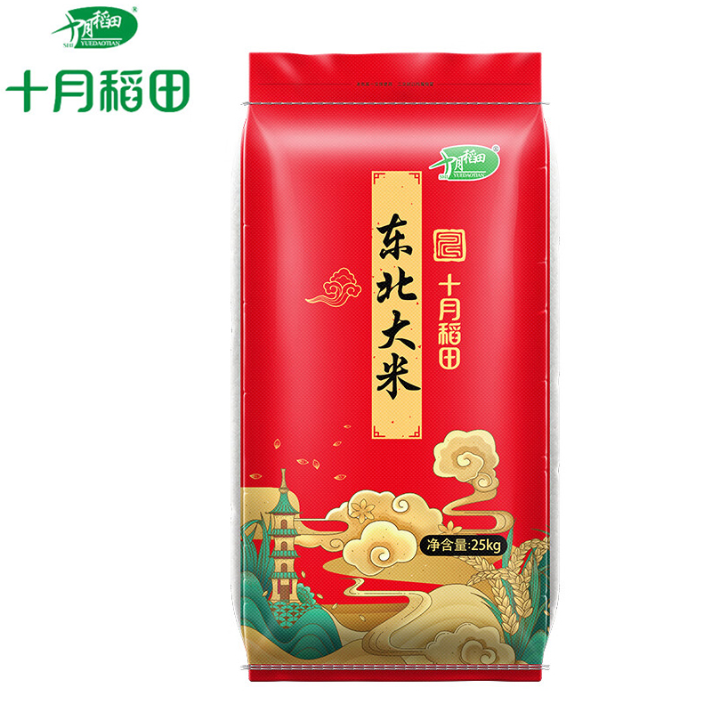 十月稻田（SHIYUEDAOTIAN）东北大米 25kg*1袋（集采）