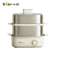 小熊（Bear）煮蛋器 蒸蛋器 家用双层不锈钢煮蛋神器 可定时高温自动断电多功能一体早餐机 ZDQ-E12R2