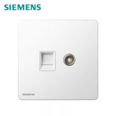 西门子（SIEMENS） 5UH25743NC01 电脑CAT6电视插座 六类 睿宸系列开关插座面板 象牙白