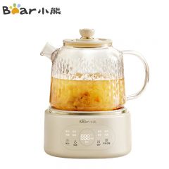小熊（Bear） YSH-P10Q7全玻璃壶体养生壶恒温壶办公室多功能煮茶壶花茶壶0金属养生杯24h预约保温1L