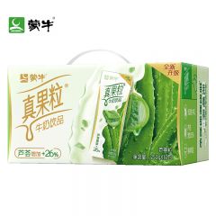 蒙牛（MENGNIU） 真果粒芦荟果粒牛奶饮品250mL*12 果粒乳饮营养奶家庭囤货学生早餐解腻饮品整箱装