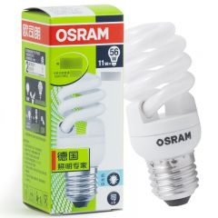 欧司朗（OSRAM） 全螺旋节能灯 E27 11w/865 6500K 白光