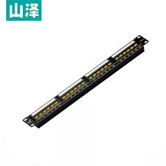 山泽（SAMZHE） WAN-66六类千兆24口配线架 工程级镀金版24口网络配线架1U机架式