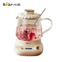 小熊（Bear） YSH-E04L1迷你养生壶办公室一人养生杯 小型全玻璃恒温壶 加热恒温保温电热杯垫 花果茶烧水电热水壶养生壶 全玻璃壶体 滤网 0.4L