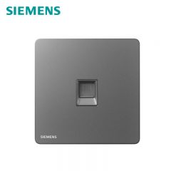 西门子（SIEMENS） 5UH25713NC02 单电脑CAT6插座 开关插座面板 家用电脑网线插口 六类 睿宸系列 深灰银