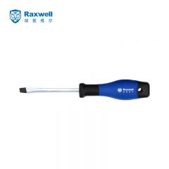 Raxwell双色柄一字螺丝批 螺丝刀 3x100MM 1支 RTSD0002/支