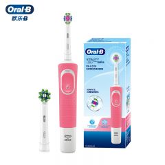 欧乐B（Oral-B） 电动牙刷D100粉2刷头