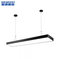 爱迪普森（IDEAPOST） LED办公室吊灯长条灯吸吊两用 条形吊灯 黑框直角64W 120*25*6cm