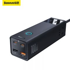 倍思（Baseus） CCGAN100-3ACC 氮化镓立式插排100W插座/多功能充电器黑色