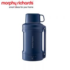 摩飞（Morphyrichards） 电热水壶便携式烧水壶旅行热水壶烧水杯真空保温壶不锈钢保温瓶MR6061 轻奢蓝 1L