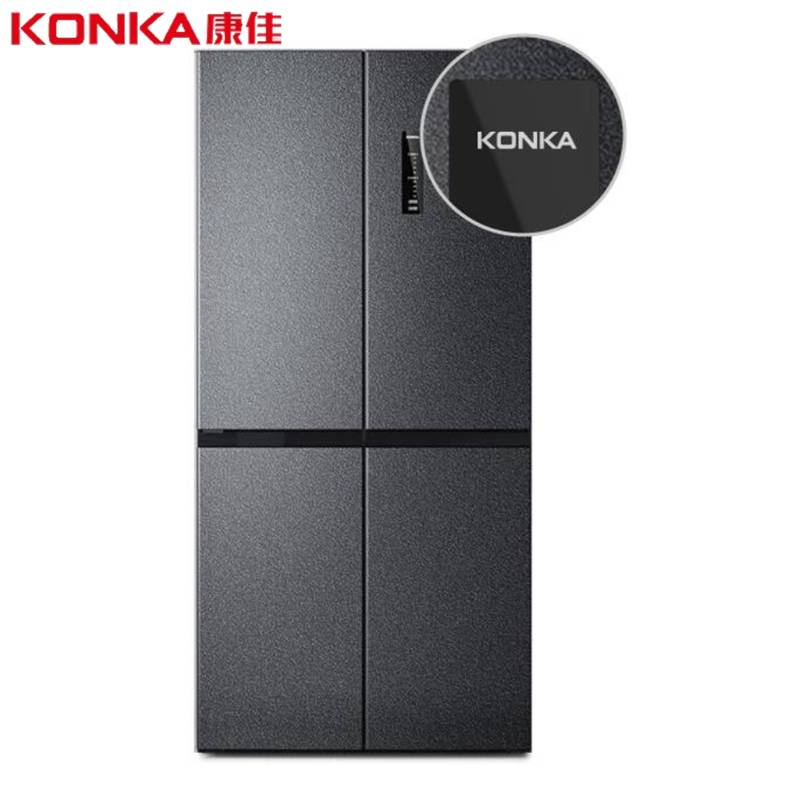 康佳（KONKA） BCD-488WEGQ4SP十字对开门冰箱四开门电冰箱超薄嵌入一级能效双变频大容量风冷无霜488升