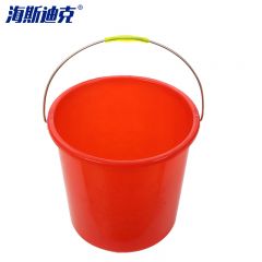 海斯迪克 HK-628 红色水桶（10个）加厚铁提手清洁塑料胶水桶