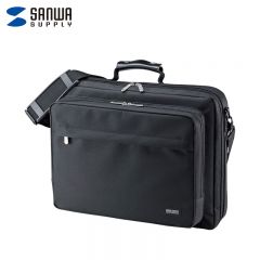 山业（SANWA）BAG-U54BK2商务电脑包  黑色 15.6英寸