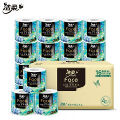 洁柔 BJ203-16E有芯卷纸油画Face4层200g*16卷细韧柔滑