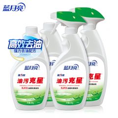 蓝月亮  油污清洁剂4瓶 500g瓶*2+瓶补*2 青柠香味去重油