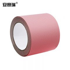 安赛瑞（SAFEWARE） 防滑胶带 PEVA防滑条楼梯地贴 室内钻石纹自粘贴条 100mmx5m 粉红色