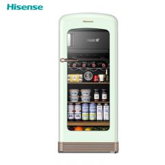 海信（Hisense） 130L升冰吧家用复古罗马假日冷藏保鲜饮料柜茶叶冰箱客厅酒柜JC-130ZZKJ/HX