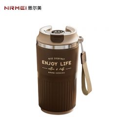 恩尔美（nRMEi） G223-500-003自动搅拌杯可充电咖啡杯保温杯电动摇摇杯磁力旋转懒人冲泡豆奶粉 暖咖棕[3S速溶+可充电] 500ml