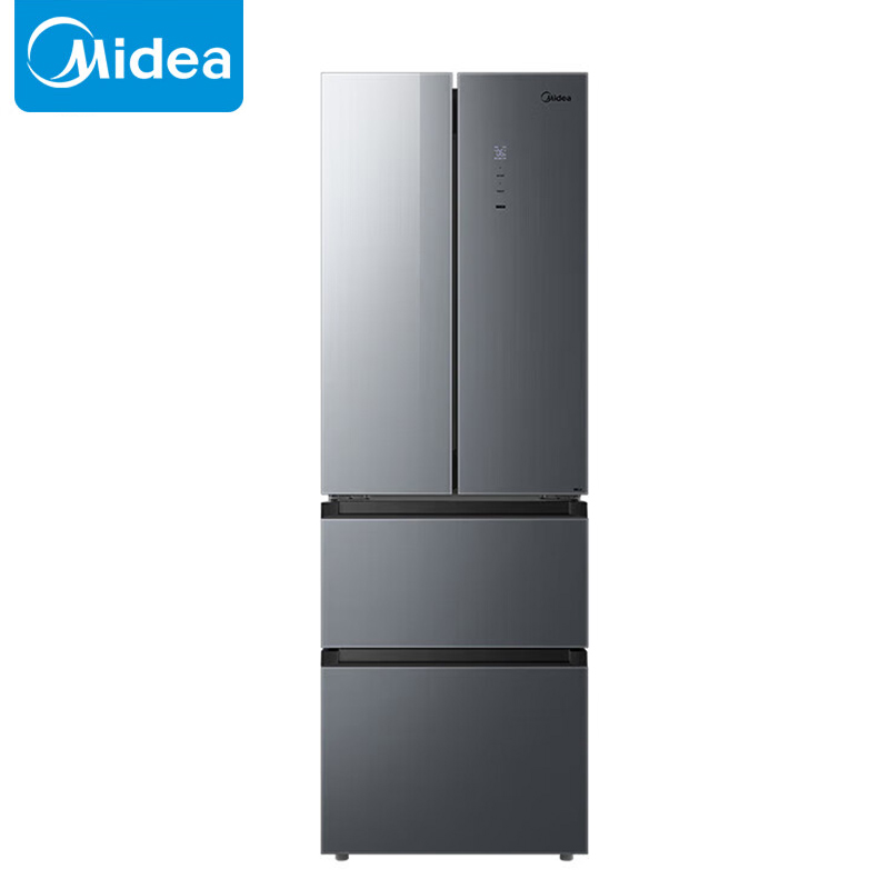 美的（Midea） 320升家用电冰箱智能家电墨兰灰-隐秀BCD-320WGPM(E)一台