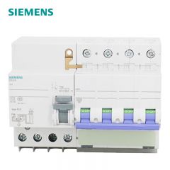 西门子（SIEMENS） 微型漏电断路器5SU9346-1CN20(AC 30MA 4P 6KA C20) 电子式 空气开关带漏电保护断路器