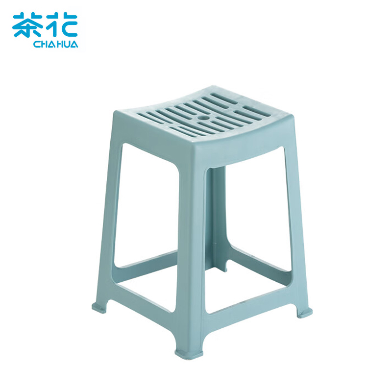 茶花（CHAHUA）塑料凳 凳子休闲凳加厚餐桌凳办公家用浴室凳子洗澡凳A0838P /个