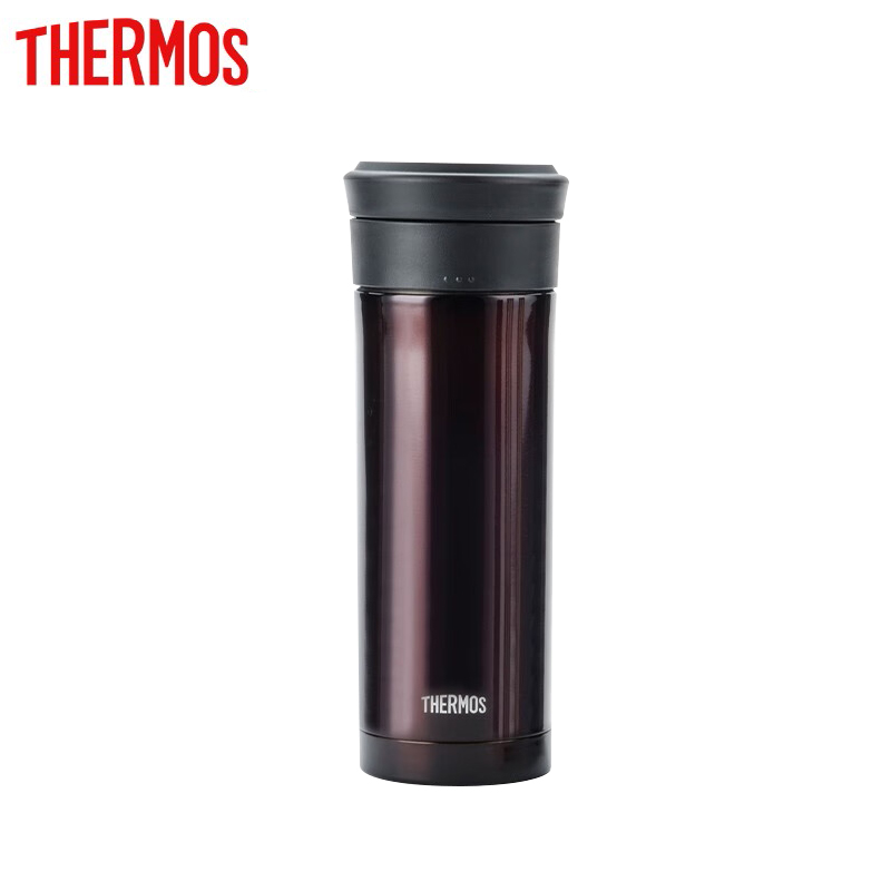 膳魔师（THERMOS） TCMK-500保温杯男士泡茶杯茶水分离不锈钢车载水杯TCMK-500 咖啡色 470ml
