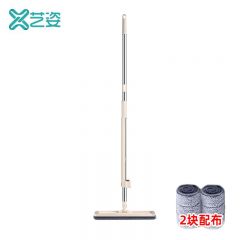 艺姿 免手洗平板拖把家用懒人拖把自动回弹吸水拖布